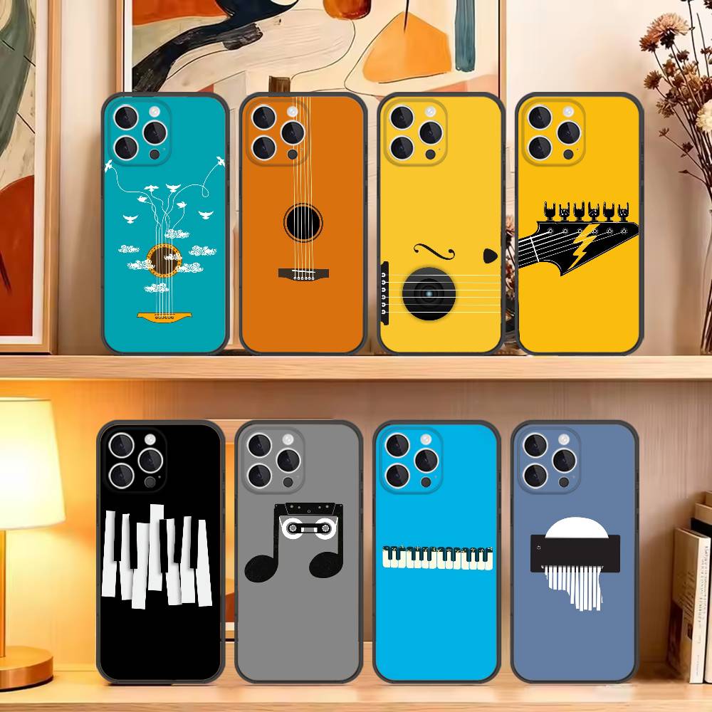 Musical Instrument Quotes - Funda Minimalista para Teléfono con Diseño
