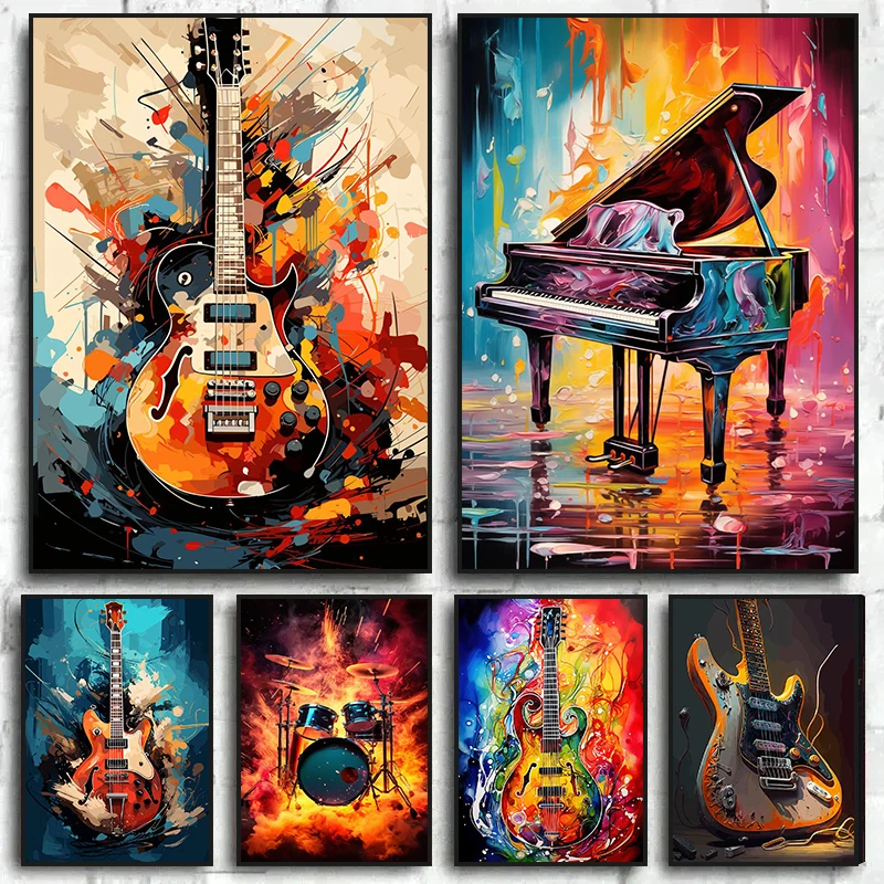 Musical Instrument Drum - Arte Abstracto Colorido, Instrumentos Musicales, Kit