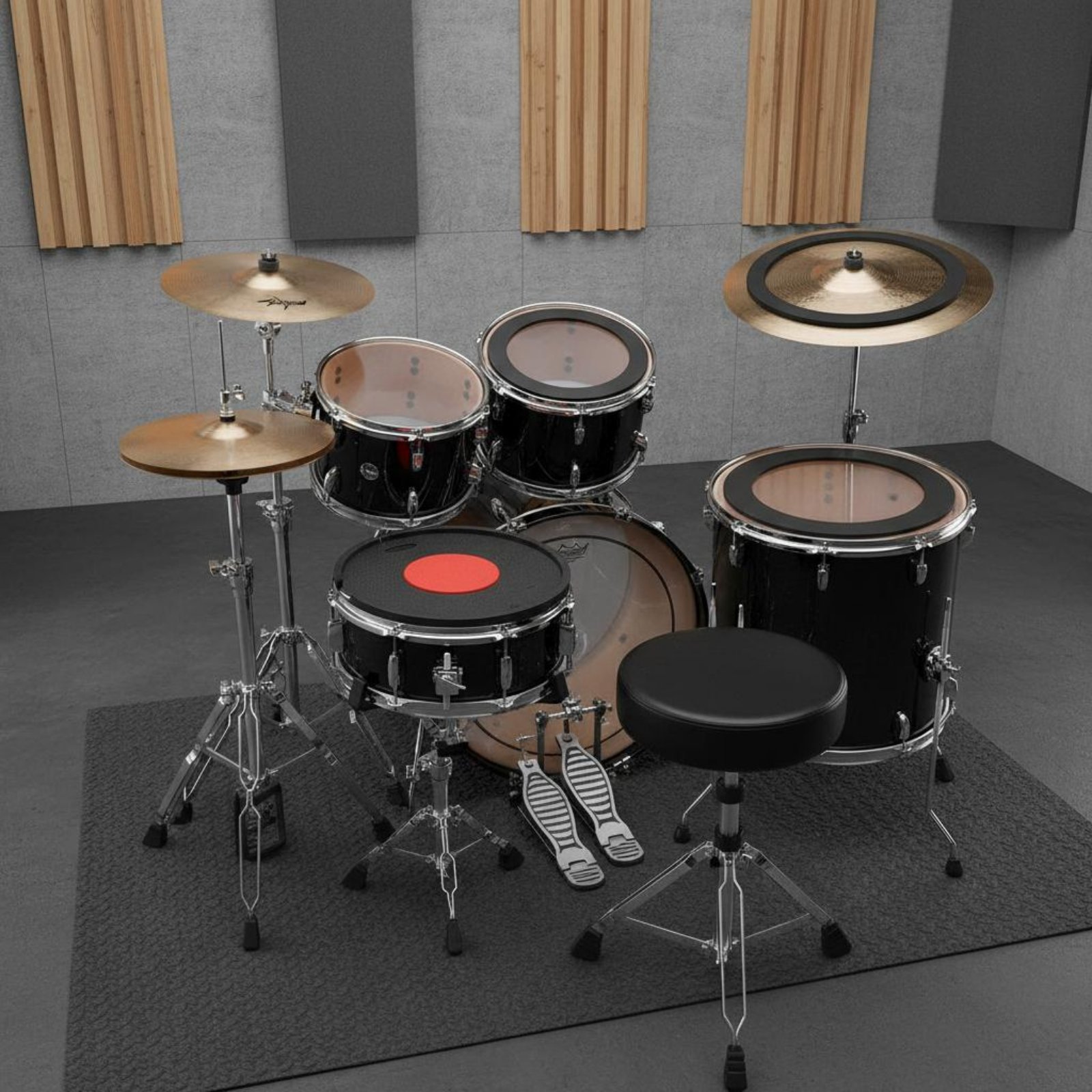 Musical Instrument Drum - Silenciadores de Tambor y Platillos de