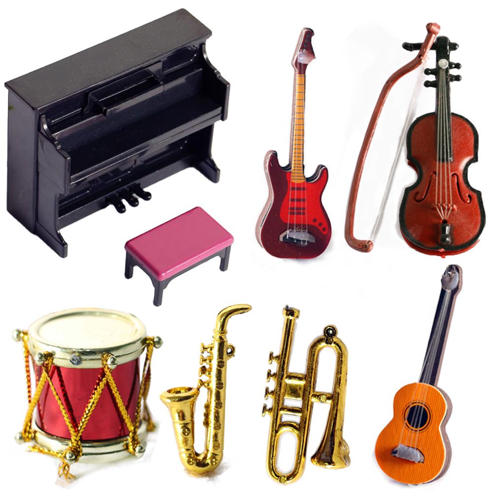 Musical Instrument Veena - Instrumentos musicales de muñeca en miniatura,