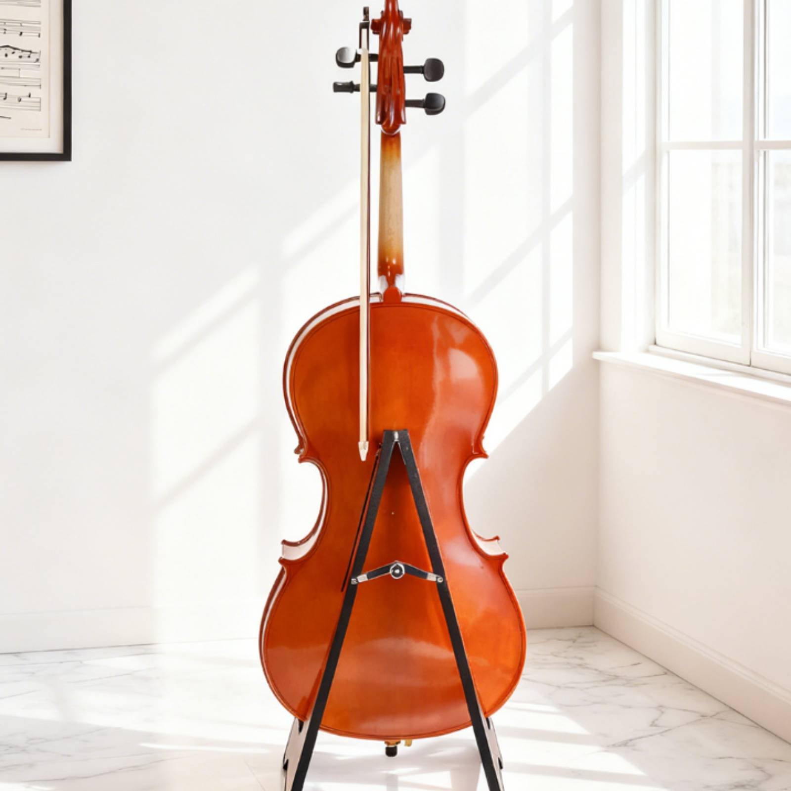Musical Instrument Cello - Soporte para violonchelo de suelo, diseño