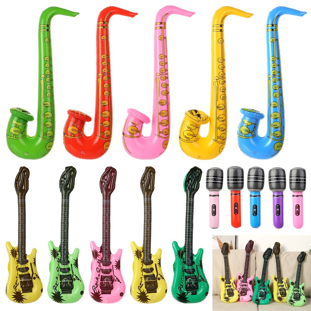 Musical Instrument You Blow Into - Set de 5 Guitarras, 5 Saxofones,