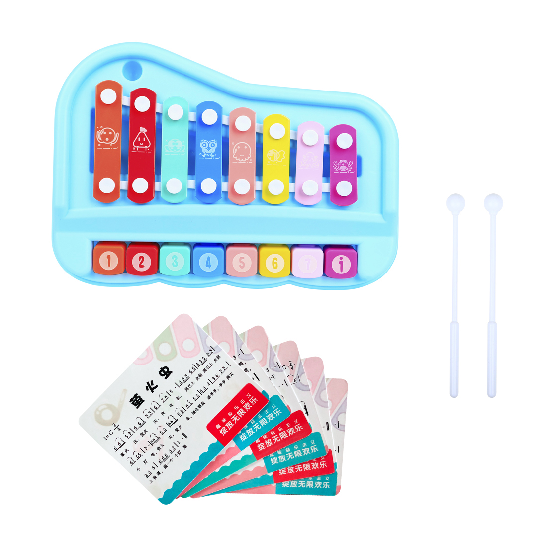 Xilófono Infantil SY-73 de 8 N - Musical Instrument Xylophone reseña y precio