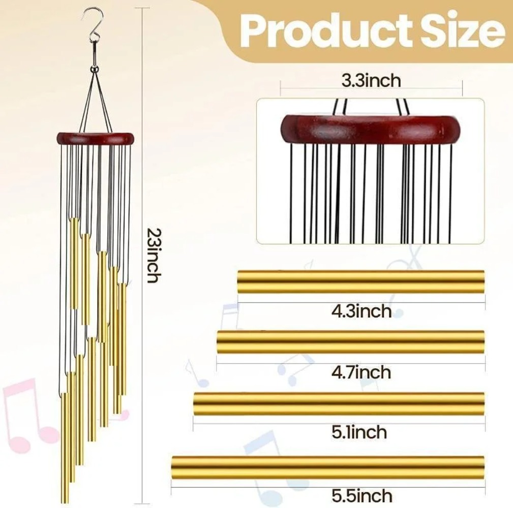 Campanas de Viento de Tubos de - Wind Chime Tubular reseña y precio