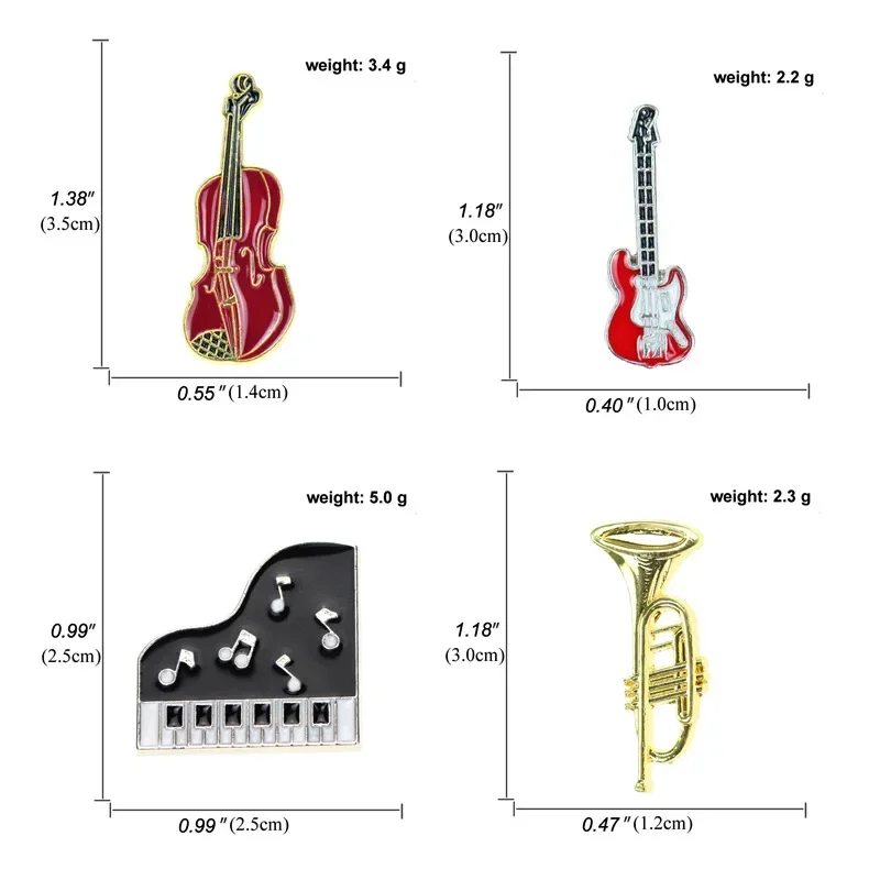 Alfileres esmaltados Retro cre - Musical Instrument Veena reseña y precio