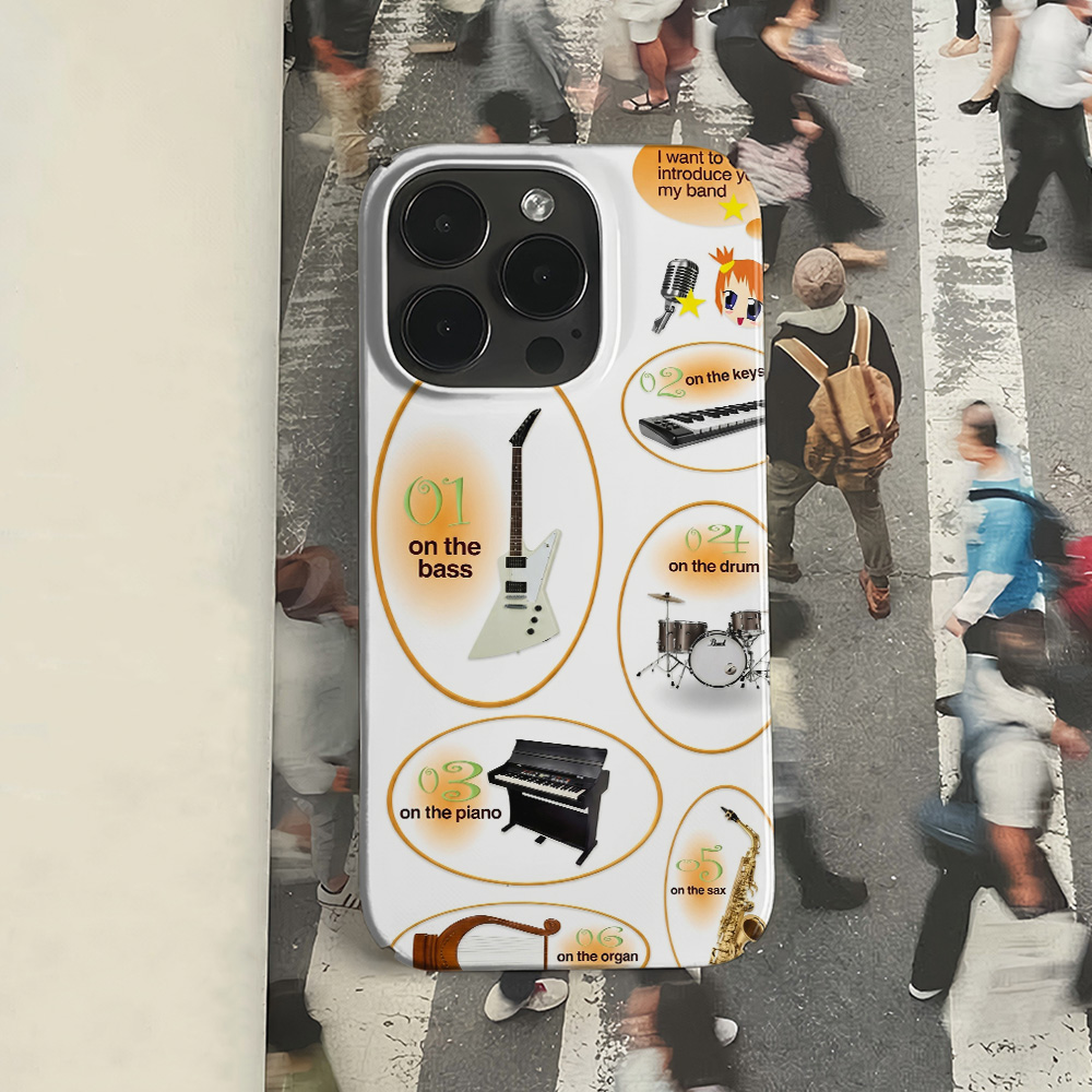 Funda para Teléfono con Diseño - Musical Instruments List reseña y precio