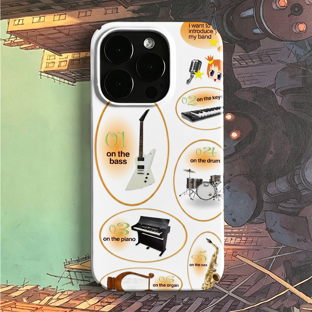 Funda para Teléfono con Diseño - Musical Instruments List reseña y precio