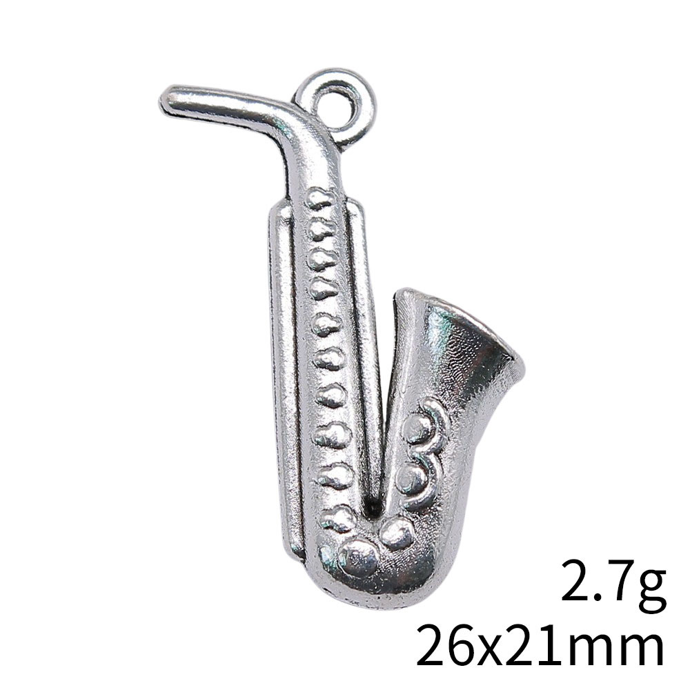 20 piezas de dijes de saxofón  - Musical Instrument Jewelry reseña y precio