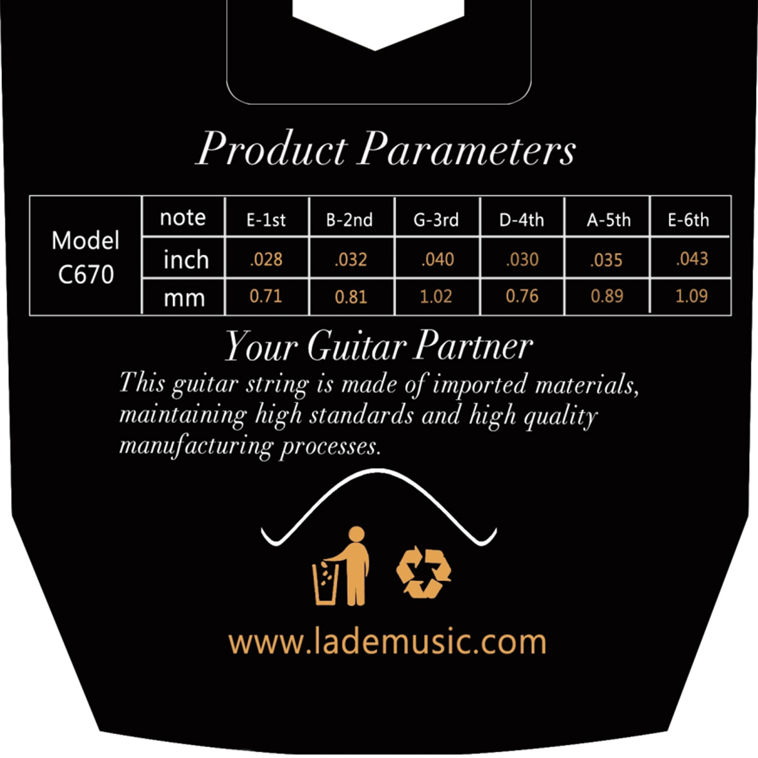 IRIN C670 cuerdas de guitarra  - Musical Instrument Names reseña y precio