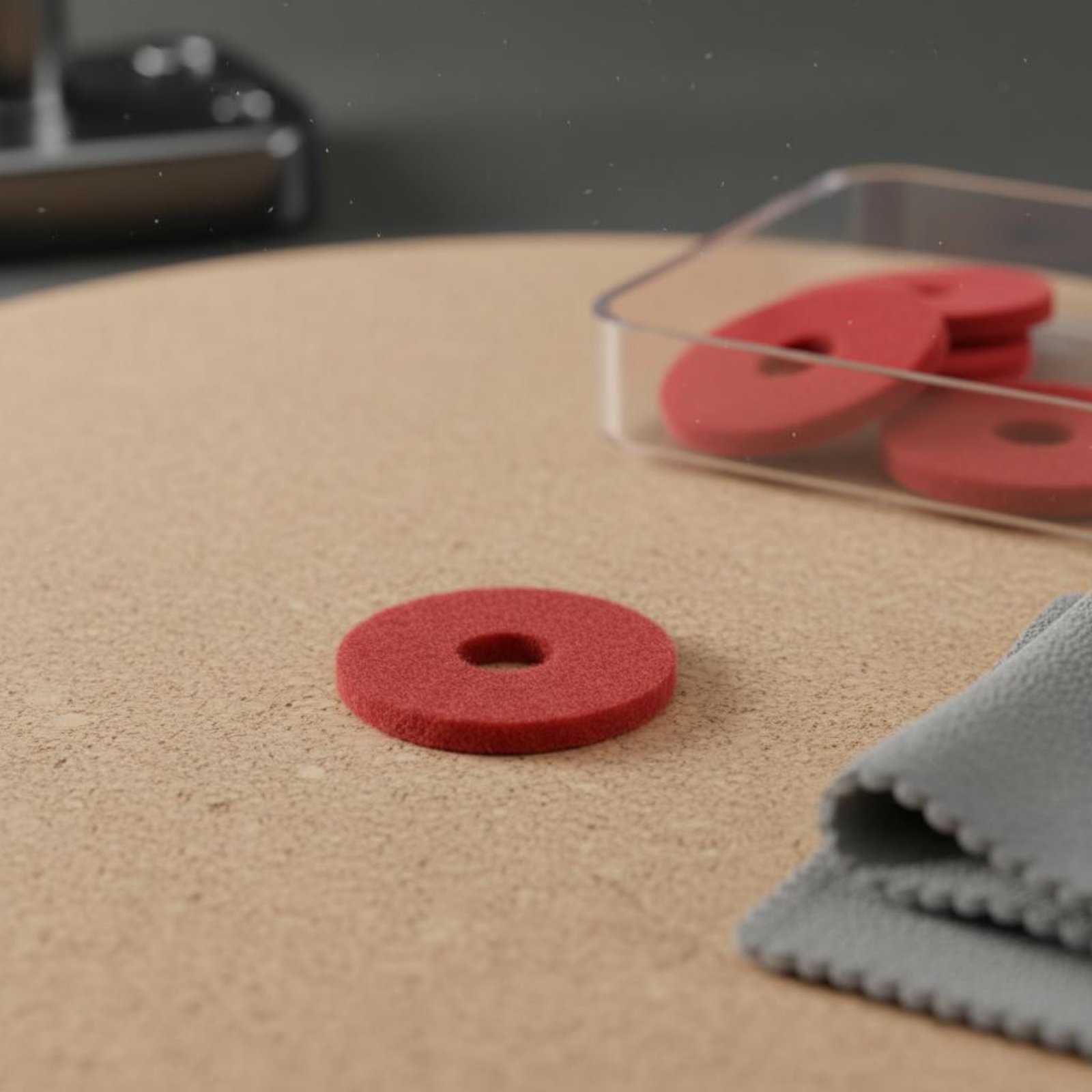Almohadilla de fieltro roja pe - A Musical Instrument With Keys reseña y precio
