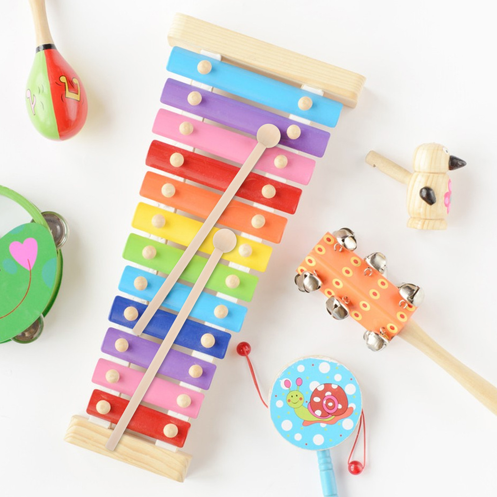 10 unidades de mazos de madera - Musical Instrument Xylophone reseña y precio