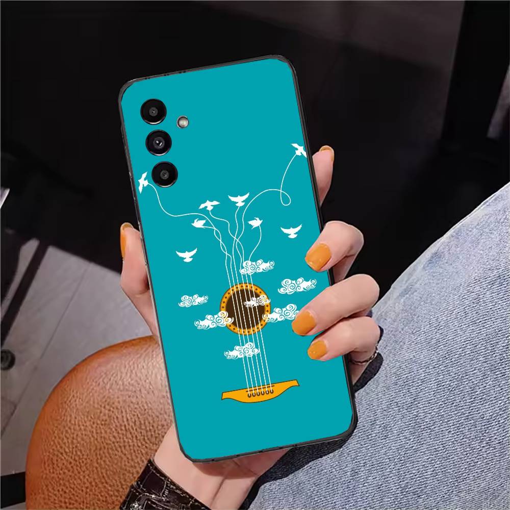 Funda minimalista para teléfon - Musical Instrument Quotes reseña y precio