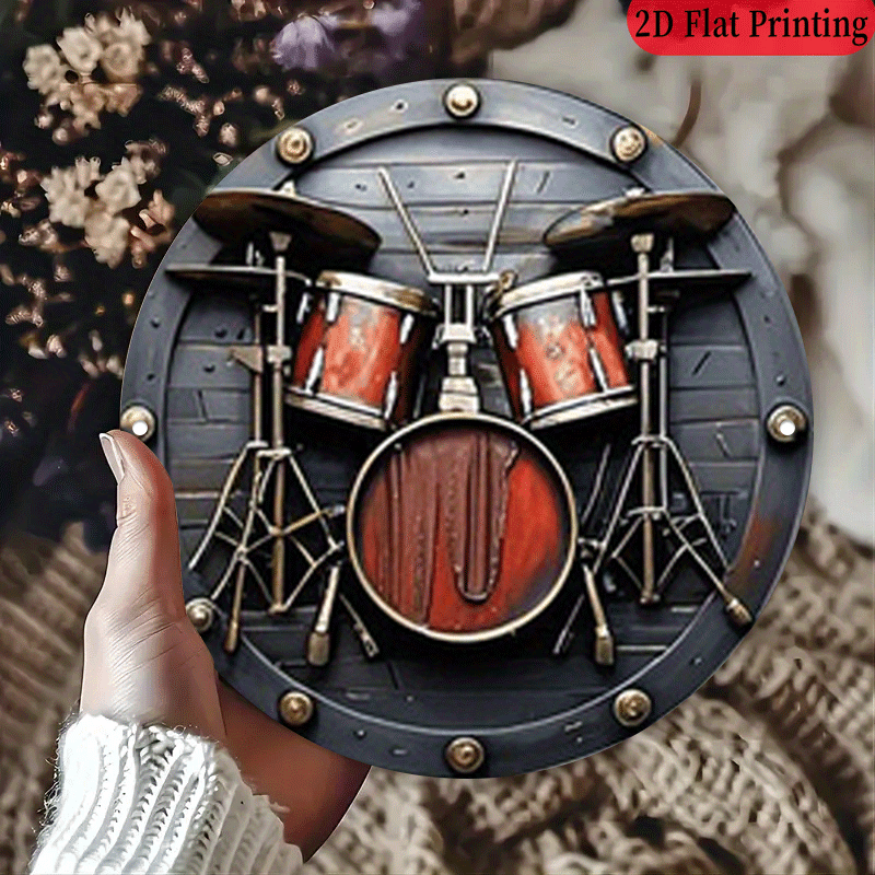 2D plano, 1 pieza, 20,32x20,32 - Musical Instrument Drum reseña y precio