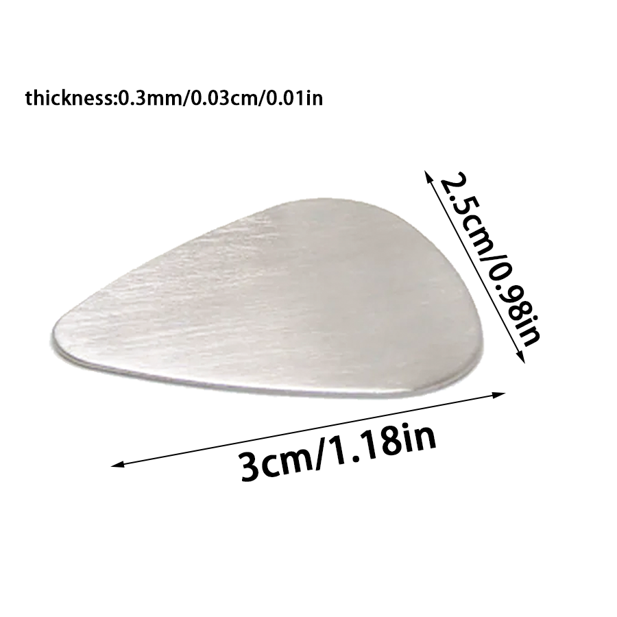 Púas de guitarra de acero inox - Musical Instrument Names reseña y precio