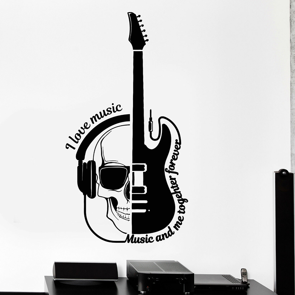 Calcomanía de vinilo para pare - Musical Instrument Quotes reseña y precio